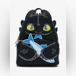 Loungefly DreamWorks How to Train Your Dragon Toothless & Fish Figural Backpack